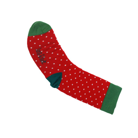 An image of Red Spot, calf-length sock by Doris & Dude