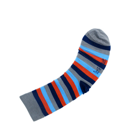 An image of Blue Stripe , calf-length sock by Doris & Dude